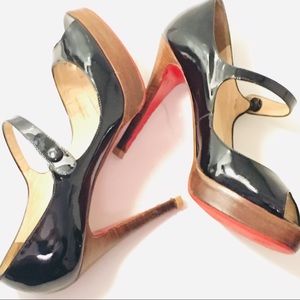 Preloved peep toe Mary Janes size 38